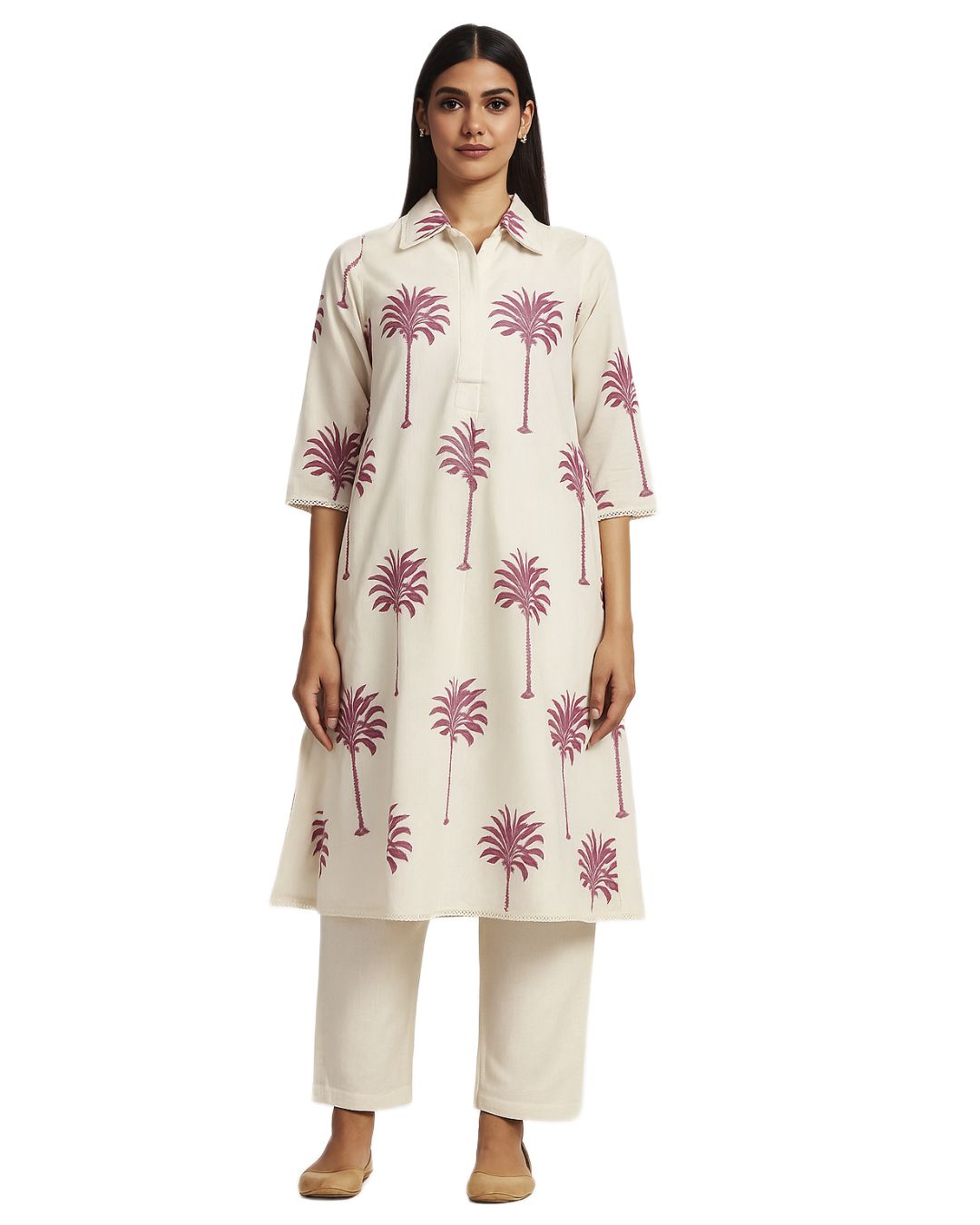 Palm Breeze Pure Cotton Co-Ord Set