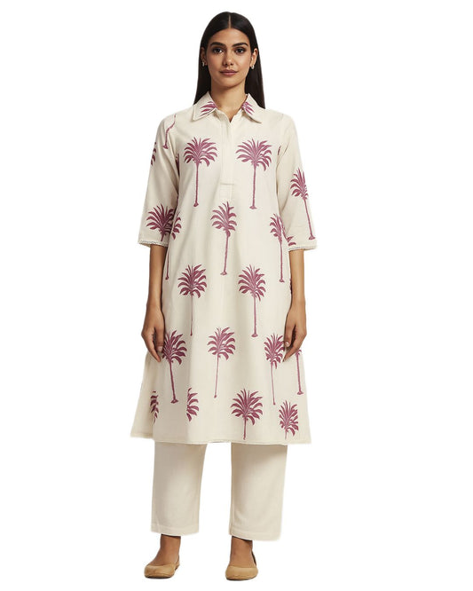 Palm Breeze Pure Cotton Co-Ord Set